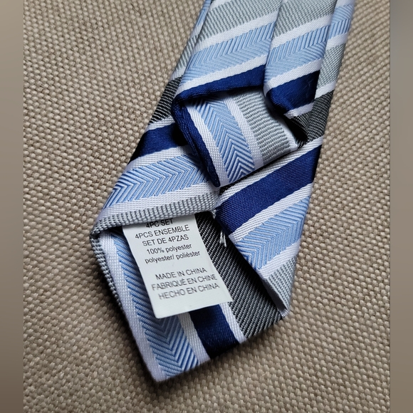 JCPENNY Boys Multi Stripe Clip On Tie - Picture 5 of 5